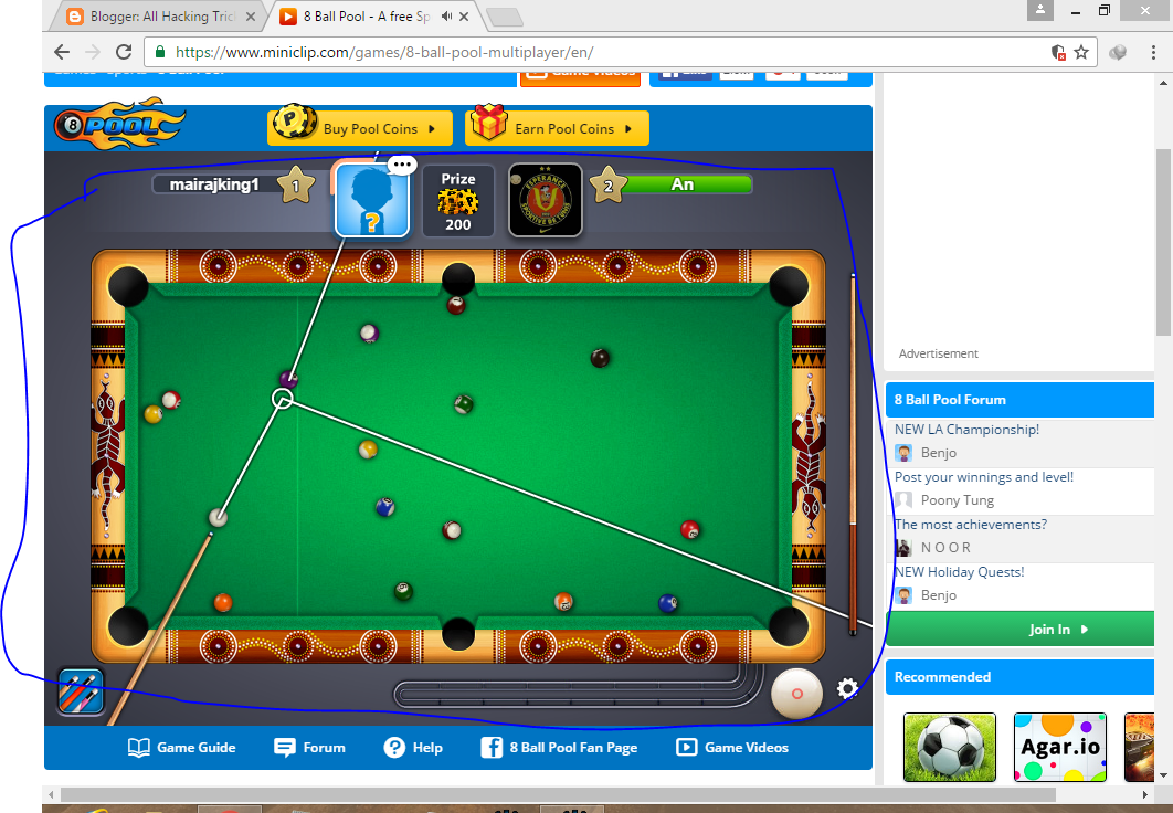 All Hcking Tricks By Mairaj Ahmed: 8 Ball Pool Hack Tool For Pc - 