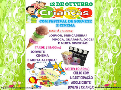 Dia das crianças - Programação de Atividades