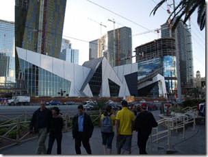 The contravercial Las Vegas Center, which payed 200 Million Dollars to continue working, but still has to make another $200 mil in April to continue. This part of the Strip has to be completed in October 2009