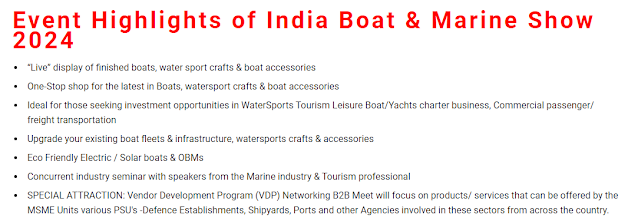 Event Highlights of India Boat & Marine Show 2024