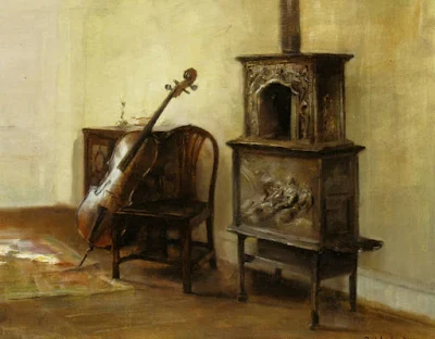 Interieur Med En Cello painting Carl Vilhelm Holsoe