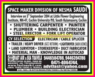 Space maker Div Jobs NESMA Saudi Arabia