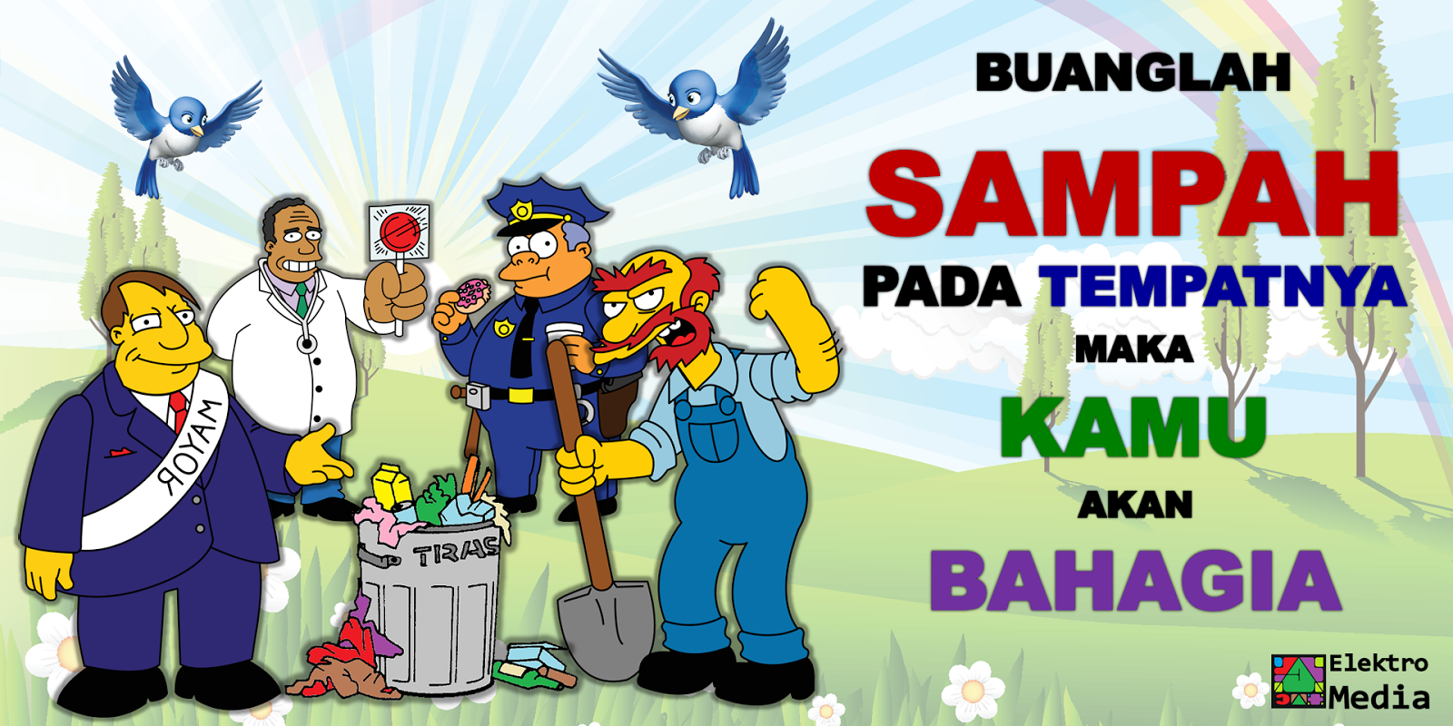 Contoh Gambar  Kartun Membuang Sampah JobsDB