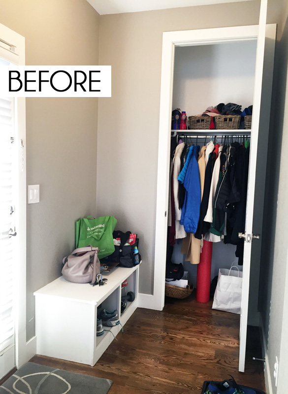 Small Coat Closet Storage Solutions - Blue i Style