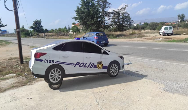 Fake police cars help to reduce speeding on TRNC roads