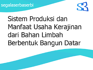 Sistem Produksi dan  Manfaat Usaha Kerajinan  dari Bahan 