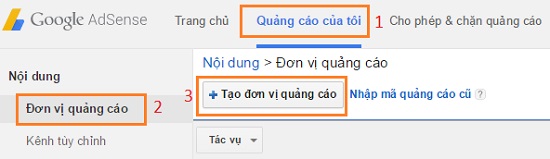 Quảng cáo liên kết Adsense