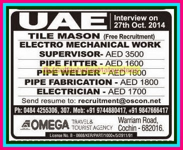 UAE Large Job Vacancies