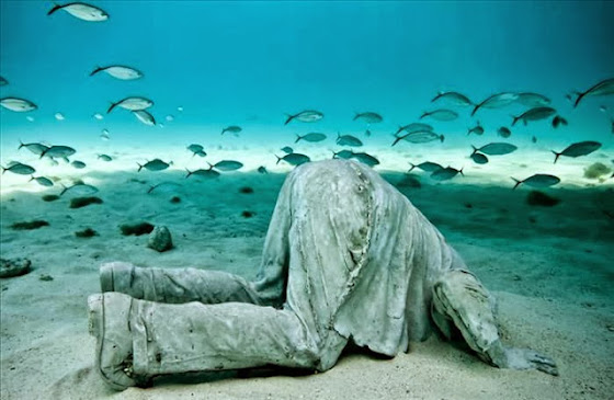 Underwater Sculptures, Artificial Reefs by Omar Cherif, One Lucky Soul