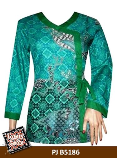 20 Model  Baju  Batik  Kancing Samping  untuk Kerja 1000 
