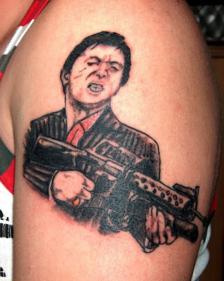 Scarface Gangsta tattoo image