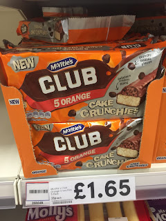 MCVITIES CLUB ORANGE CAKE CRUNCHERS