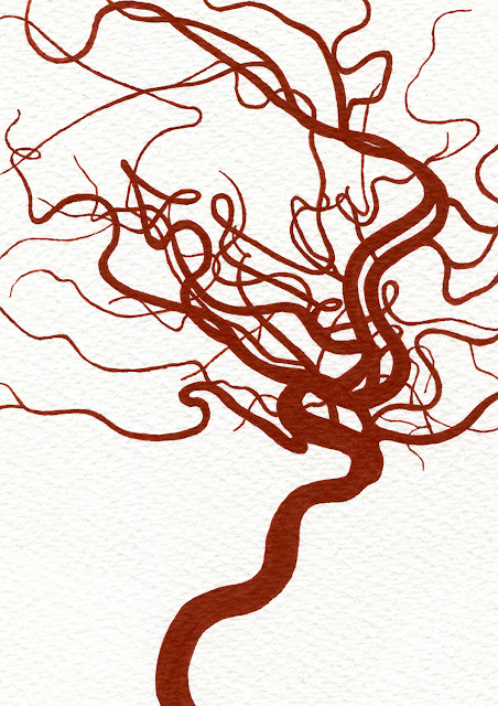 'Arterial Tree (Brain)' 2023 by Oona Culley, painting, arteries