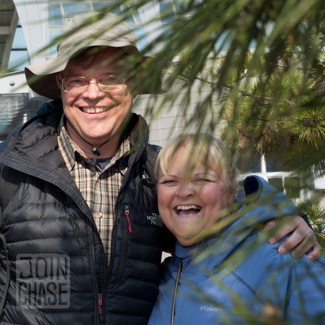 Keith and Debra Odegard in Busan, South Korea.