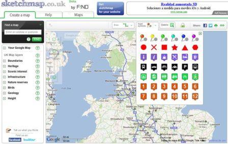 Crear mapas de forma sencilla, SketchMap