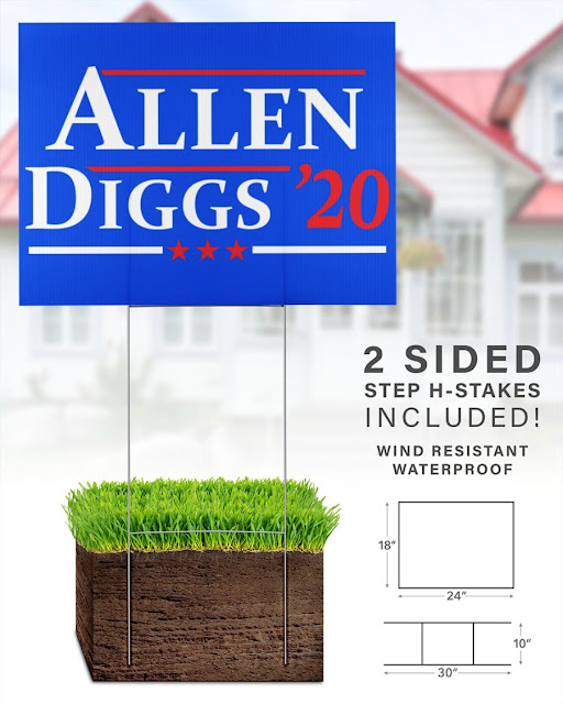 Allen Diggs 2020 yard sign