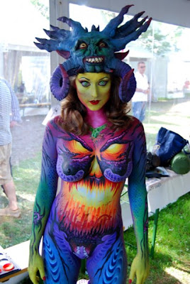 Best Art Body Painting of Back