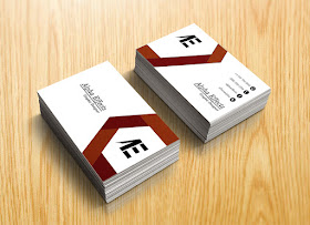 Black & Maroon Business Cards