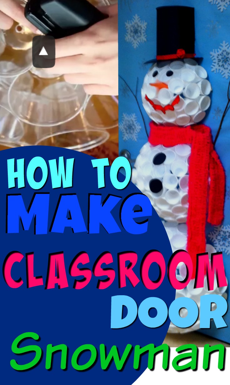 Classroom Snowman Craft for Door: Pin it Online Scavenger 