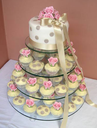  compromise and get a small cake for the top tier of our cupcake stand