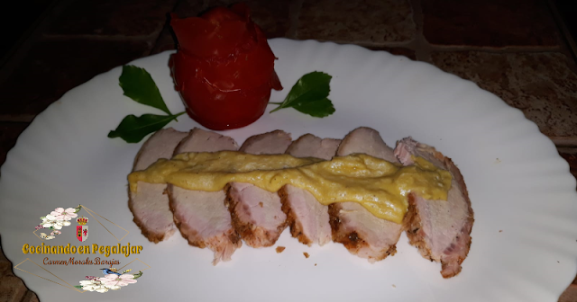 Lomo a la Sal con Salsa de Mostaza y Manzana