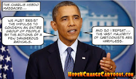 obama, obama jokes, political, humor, cartoon, conservative, hope n' change, hope and change, stilton jarlsberg, charlie hebdo, terror, Islam, Paris