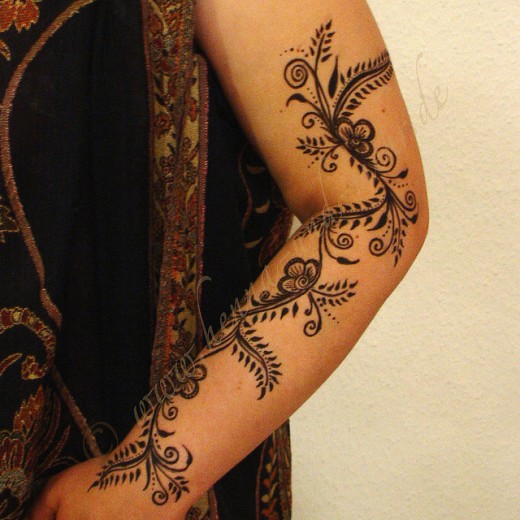 Mehndi Design on Full Arms 7 Creative Concepts