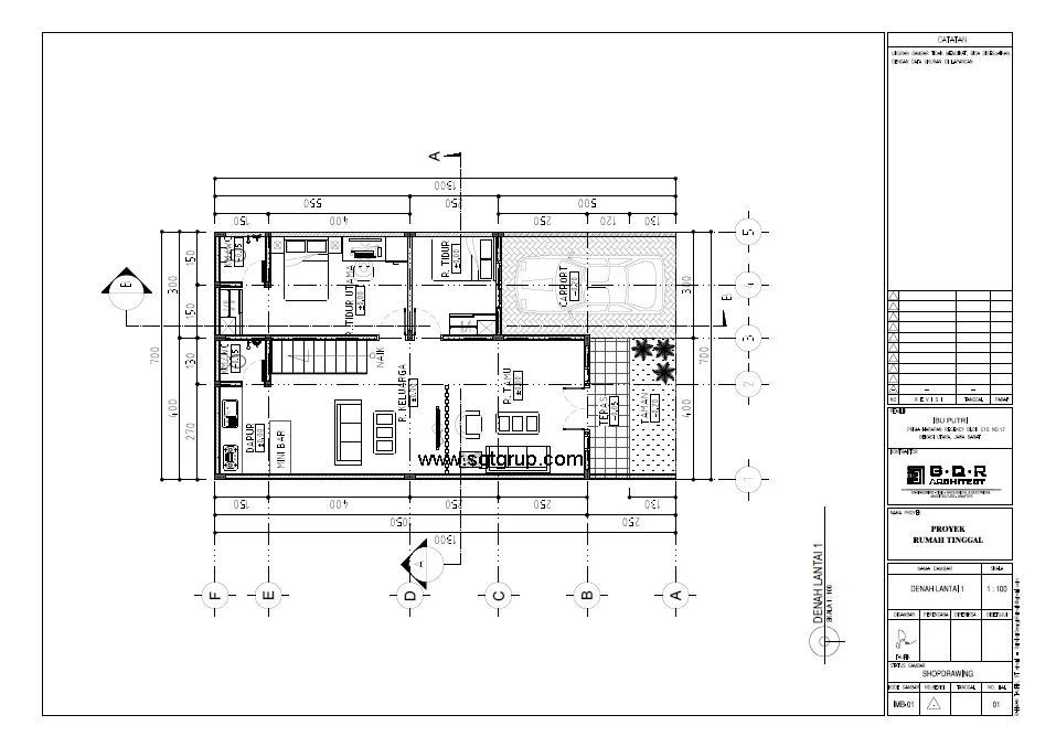 Jasa Desain Rumah Ibu P di Bekasi