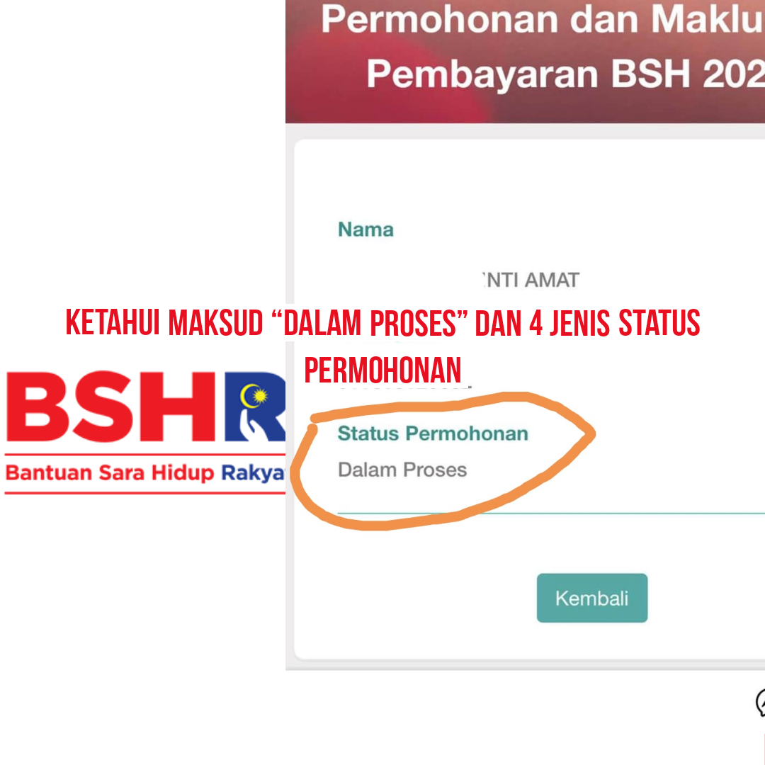 KETAHUI MAKSUD STATUS 'DALAM PROSES' SERTA 4 LAGI JENIS ...