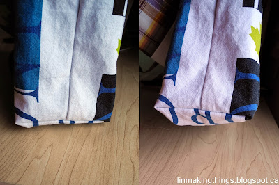 tea towel, tote bag, DIY, tutorial, upcycle, repurpose, linmakingthings