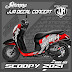 stiker decal New Honda Scoopy 2021