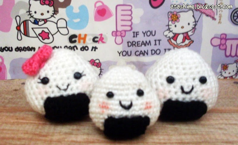 Amigurumi : Onigiri Family