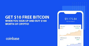 Image showing how to get free $10 airdrop by signing up with coinbase exchange.