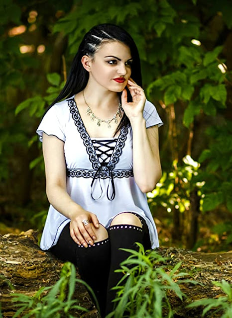 Dare to Wear Angel Corset Top: Victorian Gothic Grecian Women's Empress Blouse for Everyday Halloween Cosplay Festivals