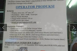 Lowongan Kerja PT JAI Pasuruan Terbaru 2018-2019