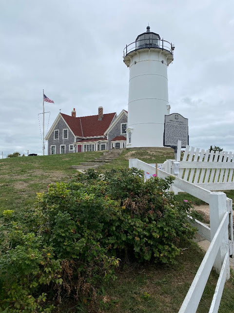 Cape Cod, house and lighthouse