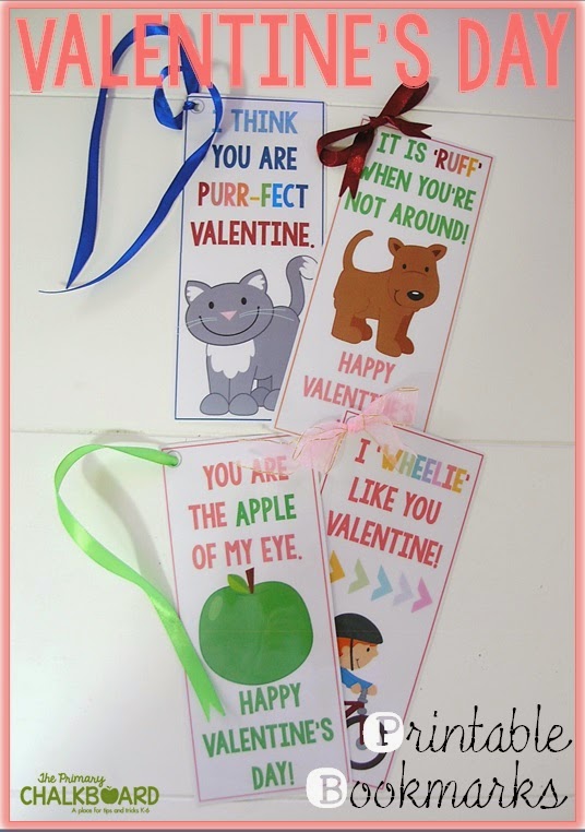 Free Valentine's Day bookmarks and MORE