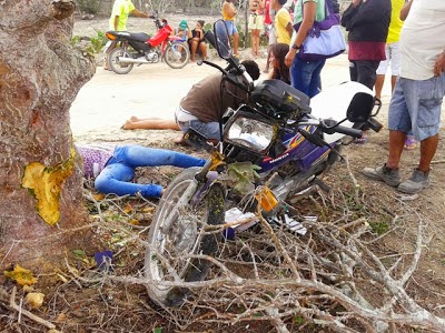 São Vicente do Seridó-PB: Acidente de moto na zona rural deixa uma estudante morta e outra ferida