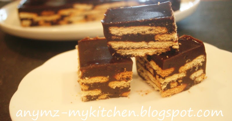 My Kitchen: Kek Batik Coklat Beragar-agar