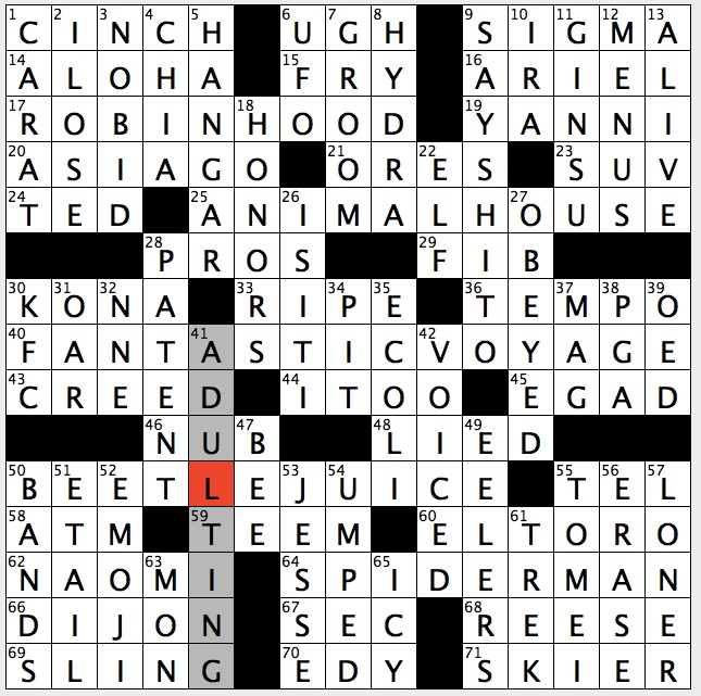Broadway shows regular crossword clue