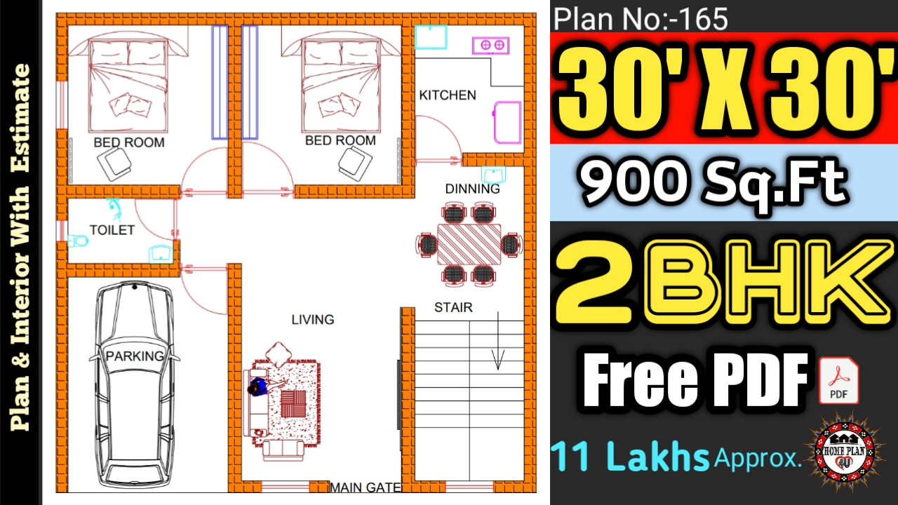 30 X 30 House Plan 30 X 30 House Plans With Vastu Plan No 165