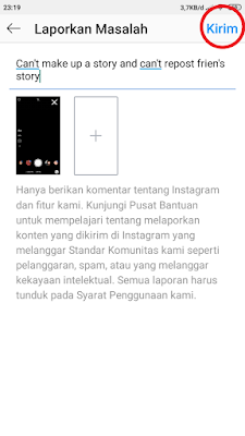 tidak bisa repost story instagram dan caranya