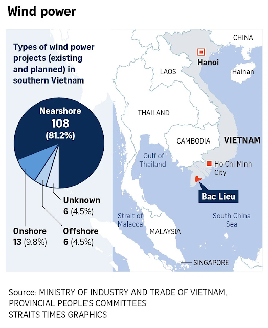 Điện gió tại Việt Nam và rủi ro môi trường