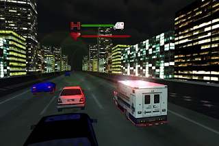 Ambulance Rush - try yourself in the role of ambulance driver who is racing on a busy road of the city to the hospital with the patient.