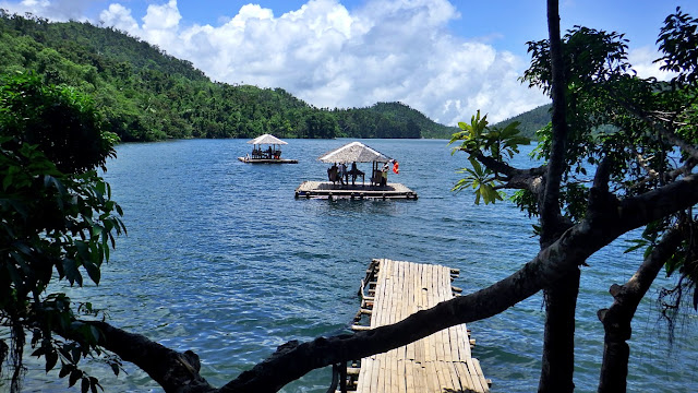 floating cottages at Lake Danao, Ormoc City