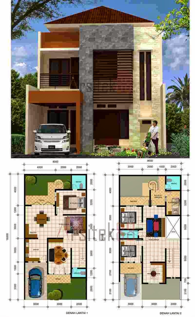 Desain Rumah  Tingkat  di  Lahan Sempit