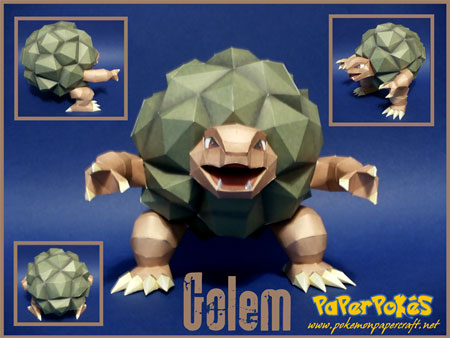 Pokemon Golem Papercraft