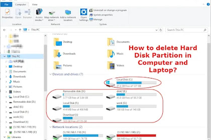 How to delete Hard Disk Partition in Computer and Laptop?