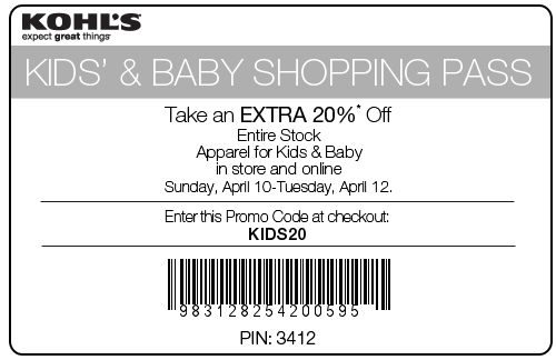 printable coupons for kohls. HERE for Printable Coupon