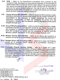 The Bureau of Customs has issued Customs Administrative Order (CAO) No. 06-2016, which covers the provisions of Republic Act No. 10863 (or the Customs Modernization and Tariff Act) on conditionally tax and/or duty–exempt importation of personal and household effects of “Returning Residents" and Returning Overseas Filipino Workers (OFWs).  The said CAO was published in the Official Gazette on 9 January and will take effect 15 days days after its publication, or on 24 January.  Below is a summary of the guidelines provided in the Customs Administrative Order:     A. Who can avail of this privilege?  1. "Returning Resident" – a Filipino national, including his/her spouse and dependent children, who has stayed abroad for a period of at least 6 months and is returning to the Philippines.   2. Returning Overseas Filipino Worker (OFW) – holder of a valid passport issued by the Department of Foreign Affairs (DFA) and certified by Department of Labor and Employment (DOLE) or Philippine Overseas Employment Administration (POEA) for overseas employment purposes. This covers all Filipinos working in a foreign country under employment contracts, regardless of their professions, skills or employment status.    To avail of this privilege, the personal and household goods must accompany the Returning Residents or Returning OFWs upon their return from abroad or must arrive within a reasonable time, which shall not exceed sixty (60) days after the owner’s return.    B. What are the beneficiaries allowed to bring in?    1. “Personal and Household Effects”, such as wearing apparel, personal adornments, electronic gadgets, toiletries, or similar items; furniture, dishes, linens, libraries, and similar household furnishing for personal use; and instruments related to one’s profession and analogous personal or household effects whether new or used, that are for personal use or consumption and not for commercial purposes, not intended for barter, sale or hire;   2. “Durables” such as household appliances, machinery, or sports equipment that may be used repeatedly or continuously over a period of a year or more, assuming a normal or average rate of physical usage.   Note: Household appliances, jewelry, precious stones, and other goods of luxury that were previously exported from the Philippines are also exempt from the payment of duties and taxes if these are covered by a Certificate of Identification (CI) that was issued by an authorized Customs Officer before these goods were brought out or exported from the Philippines.   Excisable items such as, but not limited to, distilled spirits, wines, cigars and cigarettes, perfumes, toilet waters, in excess of the allowable quantity to be prescribed by the Bureau shall be subject to payment of duties, taxes and other charges.     C. How to avail of this privilege?   For efficient cargo clearance, Returning Residents and Returning OFWs or their authorized representative must comply with the following:    1. Sign and submit in advance to BOC a “Personal and Household Effect Declaration Form,” which will be issued by the Bureau in a separate order;   In case of accompanied baggage, submit the accomplished form upon arrival to a Customs Officer;    2. Secure a Duty and Tax Free Exemption Certificate (TEC) from the Revenue Office of the Department of Finance (DOF).     D. Amount of Exemption:  Exemption from payment of duties and taxes on personal and household effects of “Returning Residents” and Returning OFWs must not exceed the following values: 1. P350,000.00 for those who have stayed in a foreign country for at least ten (10) years and have not availed of this privilege within ten (10) years prior to the Returning Resident's or OFW's arrival;  2. P250,000.00 for those who have stayed in a foreign country for a period of at least five (5) years but not more than ten (10) years and have not availed of this privilege within five (5) years prior to the Returning Residents of OFW's arrival; or  3. P150,000.00 for those who have stayed in a foreign country for a period of less than five (5) years and have not availed for this privilege within six (6) months prior to the Returning Resident's or OFW's arrival.  In addition to the privilege stated above, Returning OFWs are allowed to bring in, tax and duty-free, home appliances and other durables limited to one (1) of a kind, the total amount of which shall NOT exceed P150,000.00.  Any amount in excess shall be subject to corresponding duties and taxes.  E. Goods/Items EXCLUDED from these privileges:  1. Luxury items, unless covered by a pre – departure Certificate of Identification;  2. Vehicles;  3. Watercrafts;  4. Aircrafts;  5. Animals;  6. Donations;  7. Goods intended for barter, sale or hire;  8. Goods in commercial quantity;  9. Regulated goods in excess of the limits allowed by regulations; and  10. Prohibited and restricted goods.   See original post here:              Add caption                          Source: https://www.facebook.com/notes/bureau-of-customs-ph/boc-issues-rules-on-tax-andor-duty-free-importation-of-returning-residents-ofws/1863848377196270       RECOMMENDED:  PRESIDENT DUTERTE VISITS ADMIRAL TRIBUTS    DTI ACCREDITED CARGO FORWARDERS FOR 2017   NO MORE PHYSICAL INSPECTION FOR BALIKBAYAN BOXES    BOC DELISTED CARGO FORWARDERS AND BROKERS   BALIKBAYAN BOXES SHOULD BE PROTECTED  DOLE ENCOURAGES OFW TEACHERS TO TEACH IN THE PHILIPPINES ©2017 THOUGHTSKOTO